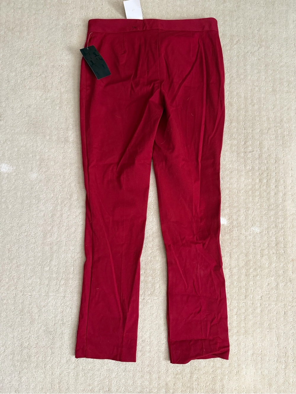 Women’s High-Rise Red Stretch Jeans - Picture 2 of 3